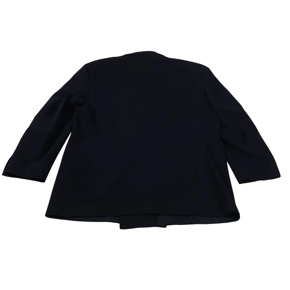 Mark Alexander Blazer Mens 44 Navy Blue Double Breasted Wool Sport Coat USA Made